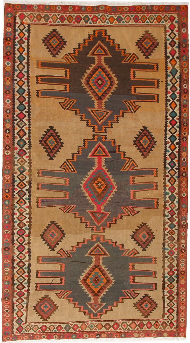 Tapete persa Kilim Fars Azerbaijan Antigo 293x159 293x159, Tapete persa Tecido à mão