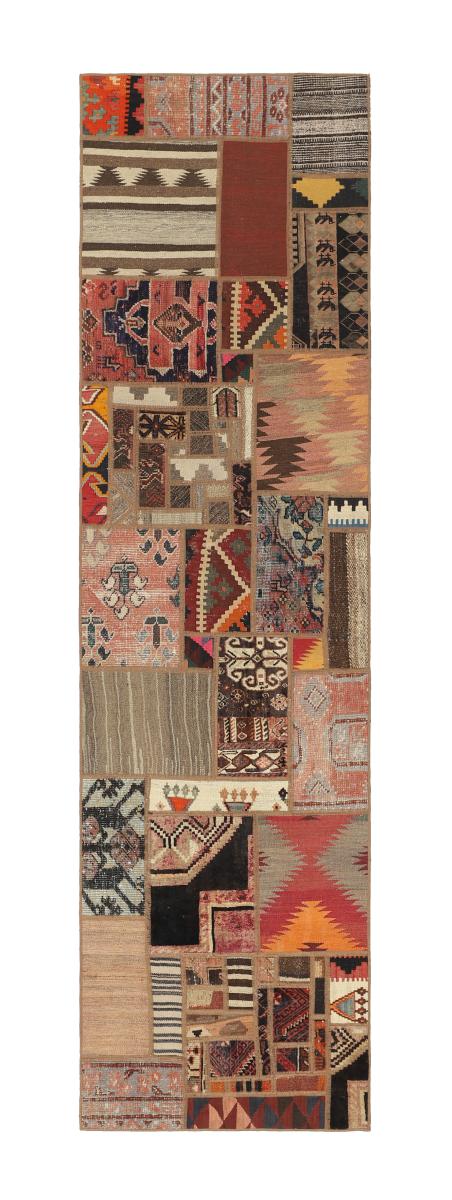 Περσικό χαλί Κιλίμ Patchwork 299x79 299x79, Περσικό χαλί Χειροποίητη ύφανση