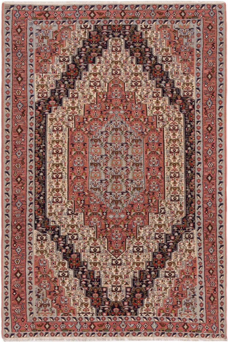 Tapete persa Kilim Senneh 291x194 291x194, Tapete persa Atado à mão