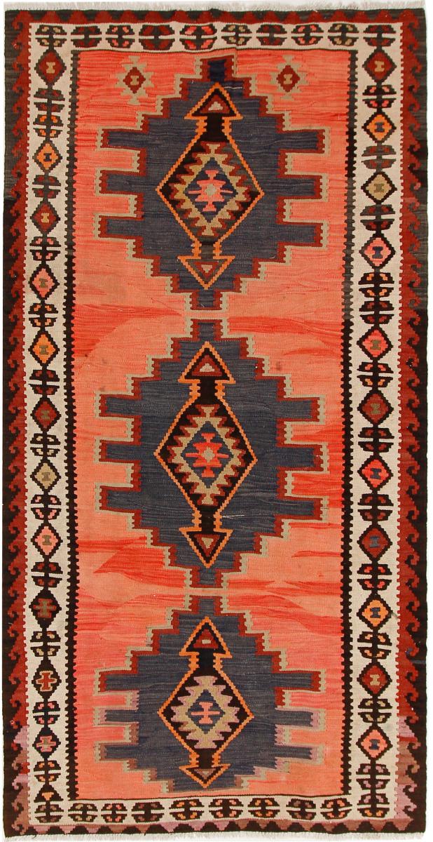 Tapete persa Kilim Fars Azerbaijan Antigo 277x144 277x144, Tapete persa Tecido à mão