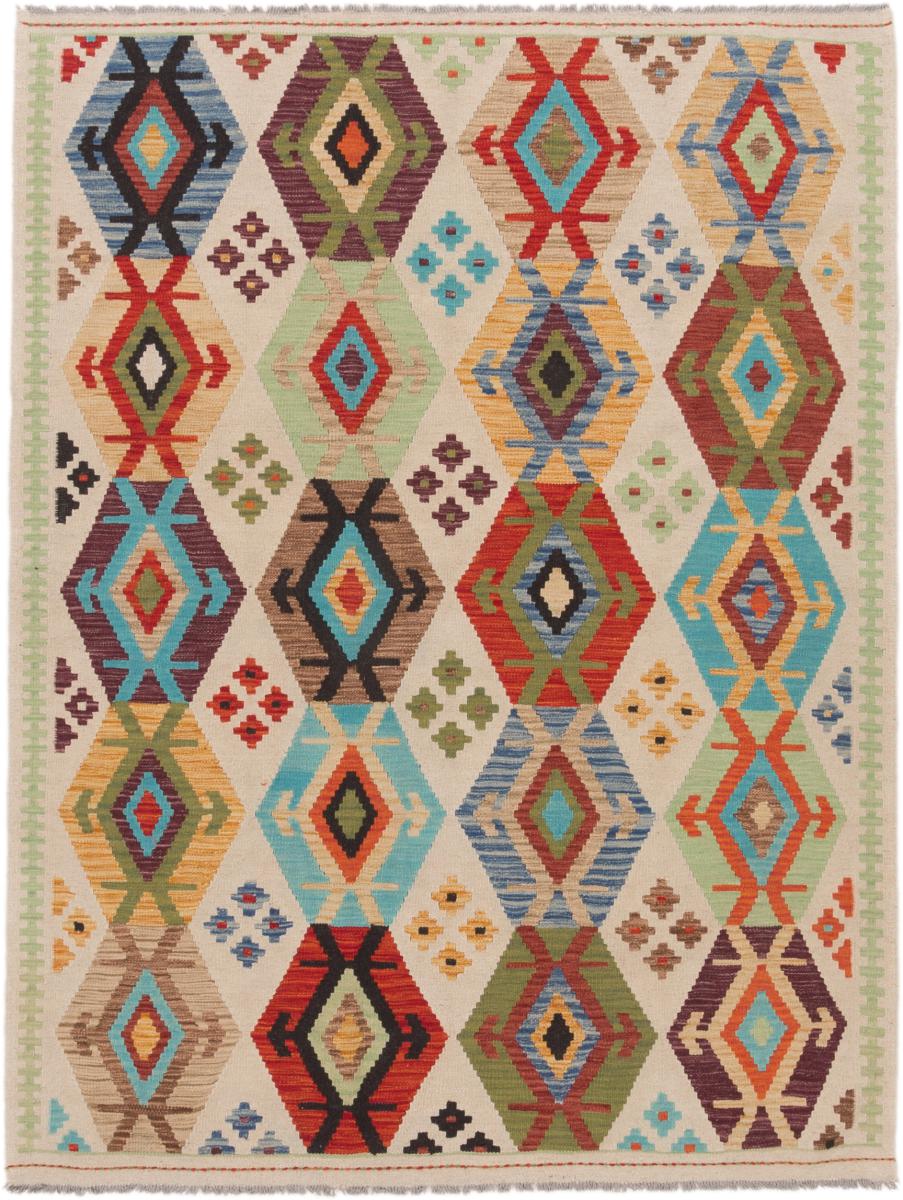 Tapete afegão Kilim Afegão 204x153 204x153, Tapete persa Tecido à mão