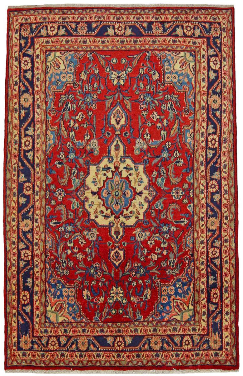 Persisk tæppe Hamadan 204x132 204x132, Persisk tæppe Knyttet i hånden