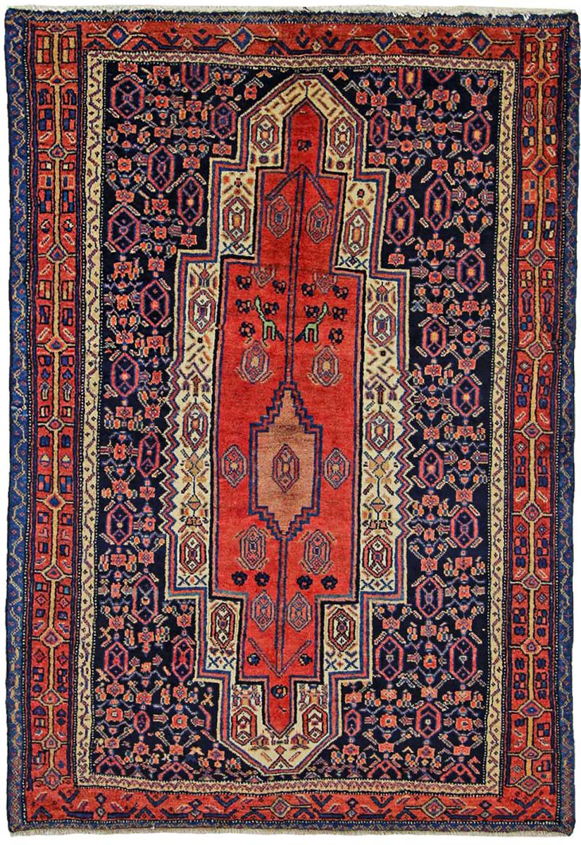 Persisk tæppe Senneh 177x124 177x124, Persisk tæppe Knyttet i hånden