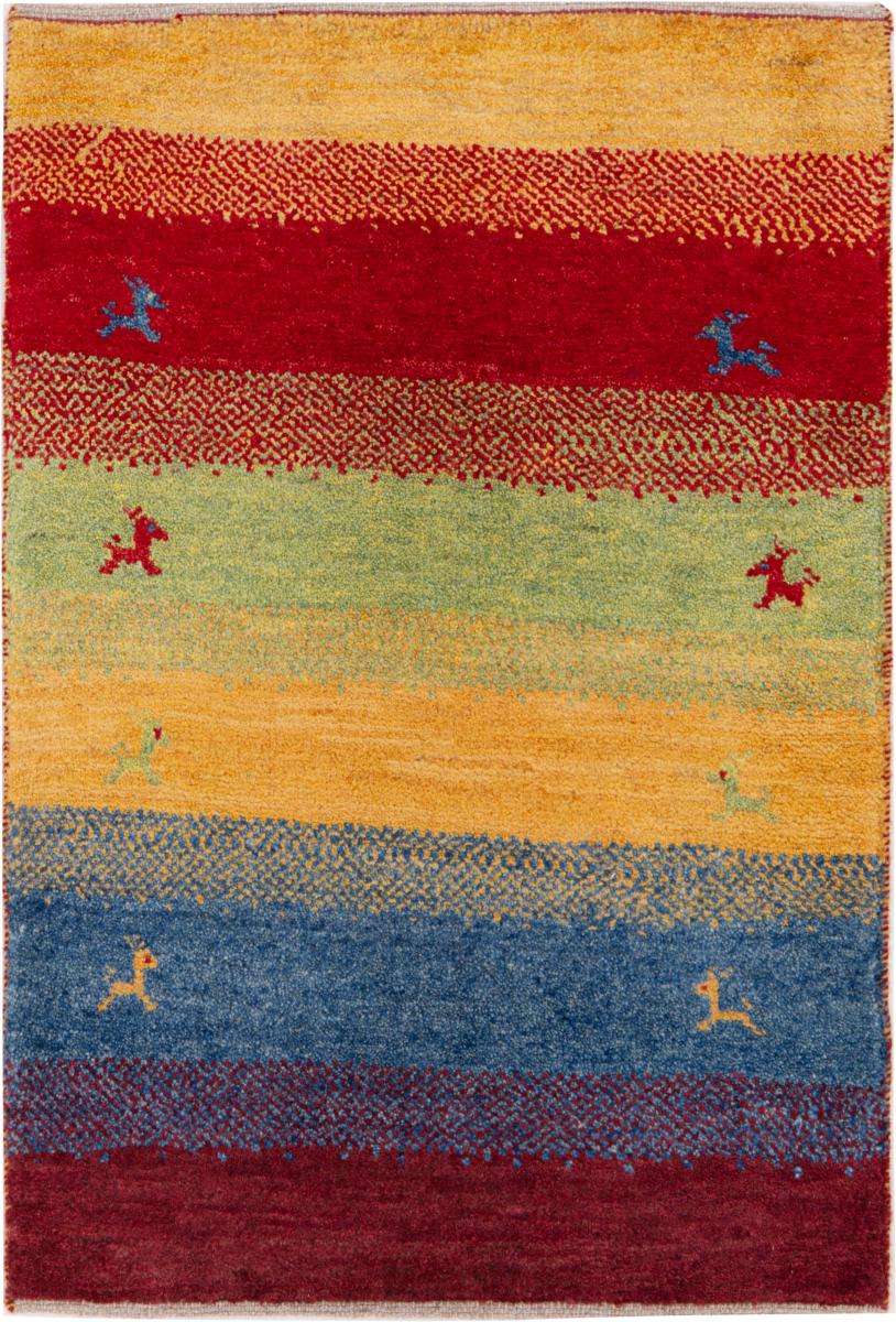 Persian Rug Persian Gabbeh Nomad 89x57 89x57, Persian Rug Knotted by hand