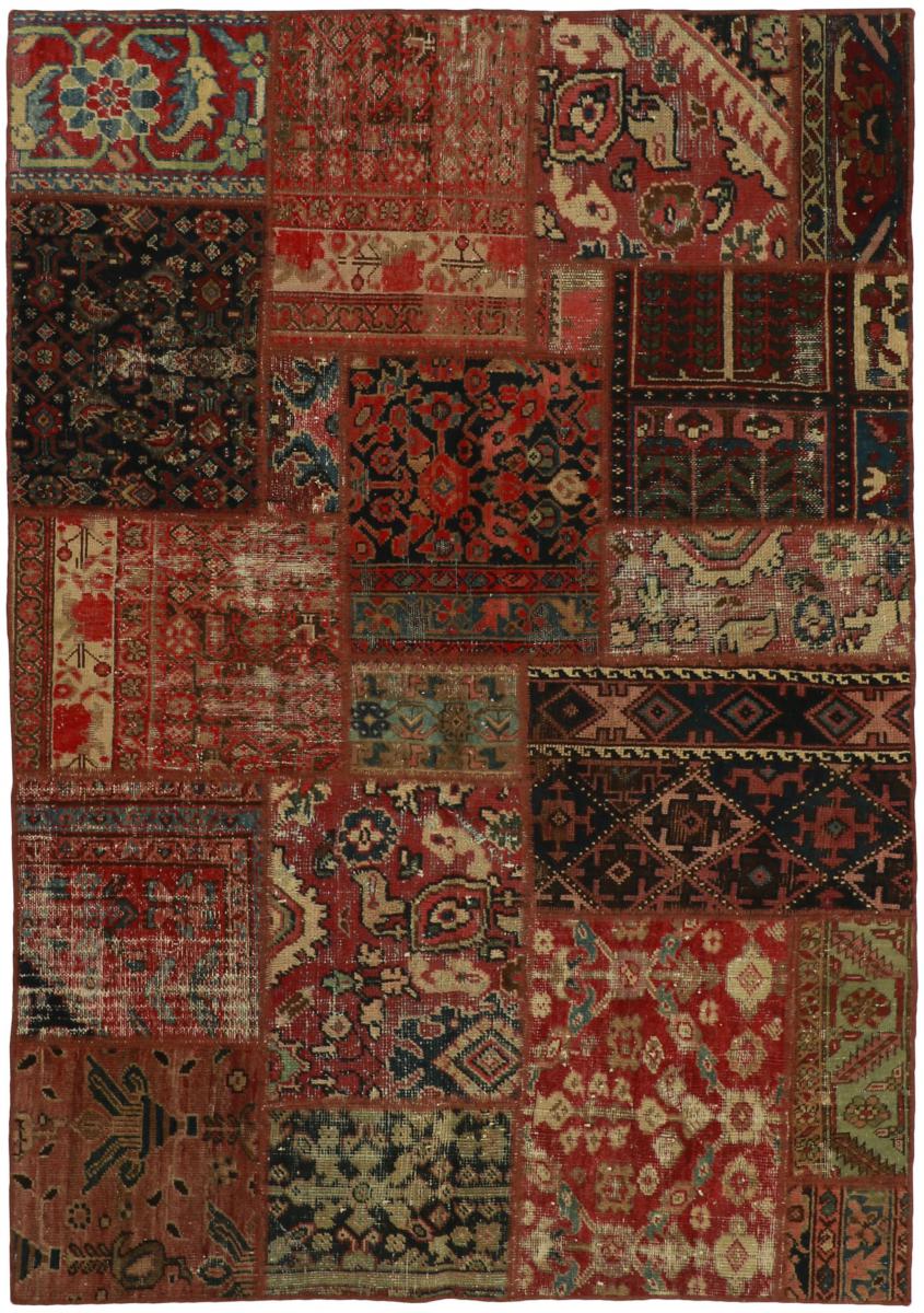 Tapete persa Patchwork Malayer 201x139 201x139, Tapete persa Atado à mão