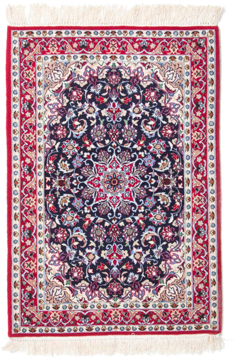 Tapete persa Isfahan Fio de Seda 103x74 103x74, Tapete persa Atado à mão