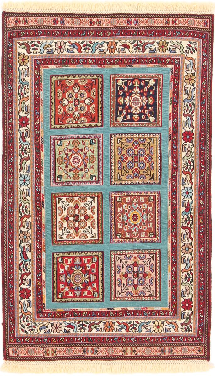 Persian Rug Kilim Soozani 101x61 101x61, Persian Rug Woven by hand