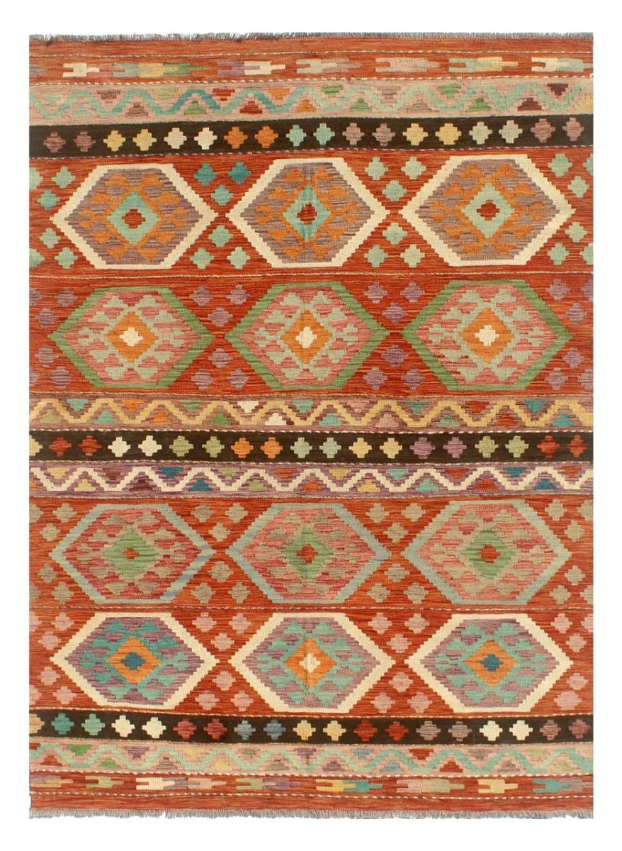 Afghan rug Kilim Afghan 8'1"x5'9" 8'1"x5'9", Persian Rug Woven by hand