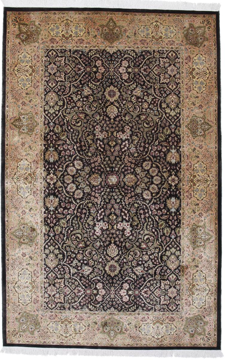 Pakistani rug Tabriz Silk 218x141 218x141, Persian Rug Knotted by hand