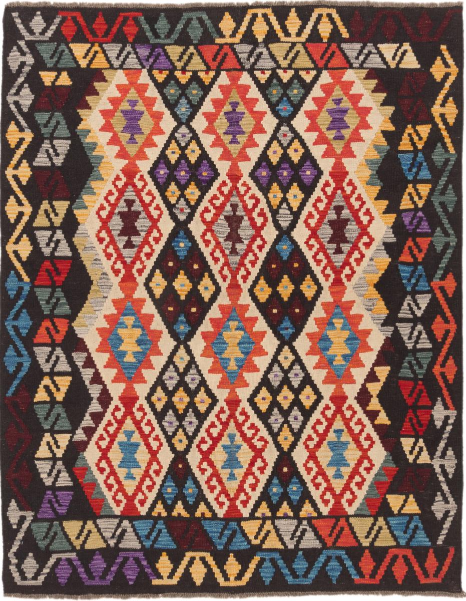 Tapete afegão Kilim Afegão 194x154 194x154, Tapete persa Tecido à mão