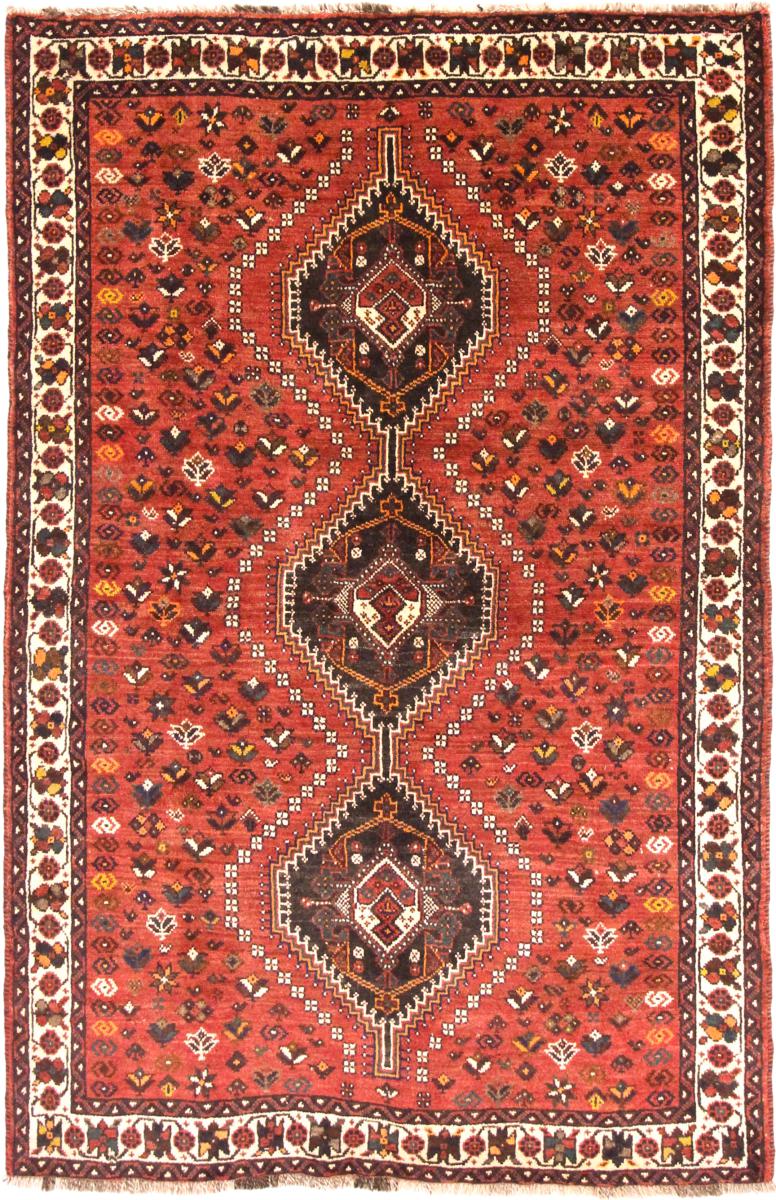 Tapete persa Shiraz 239x154 239x154, Tapete persa Atado à mão