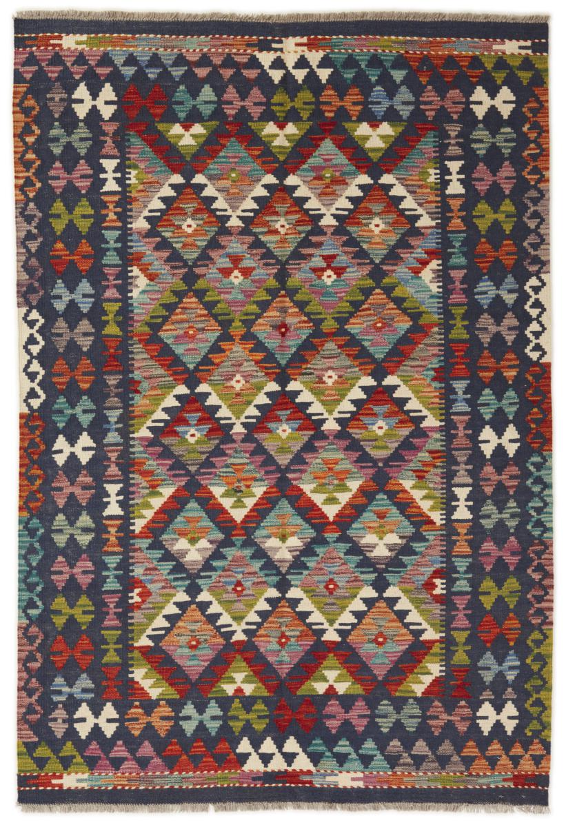 Afghansk tæppe Kelim Afghan 188x128 188x128, Persisk tæppe Håndvævet