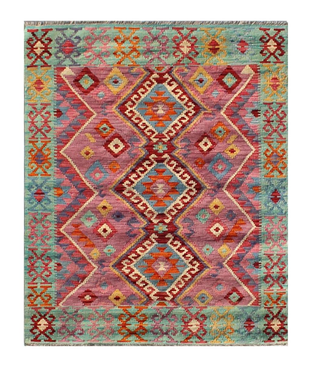 Covor afgan Chilim Afghan Kaudani 179x119 179x119, Covor persan Lucrate de mână