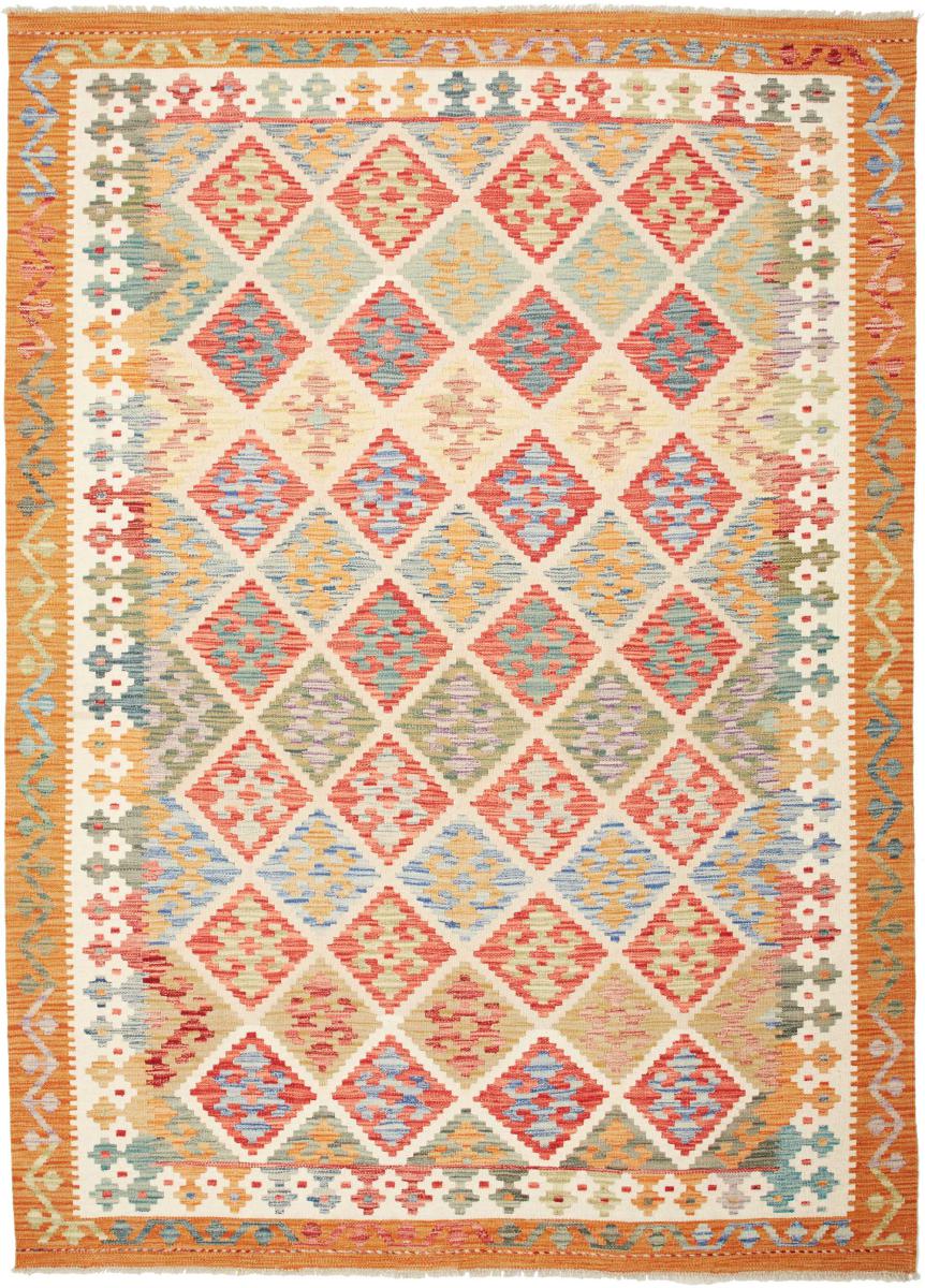 Tapis afghan Kilim  Afghan 239x171 239x171, Tapis persan Tissé à la main