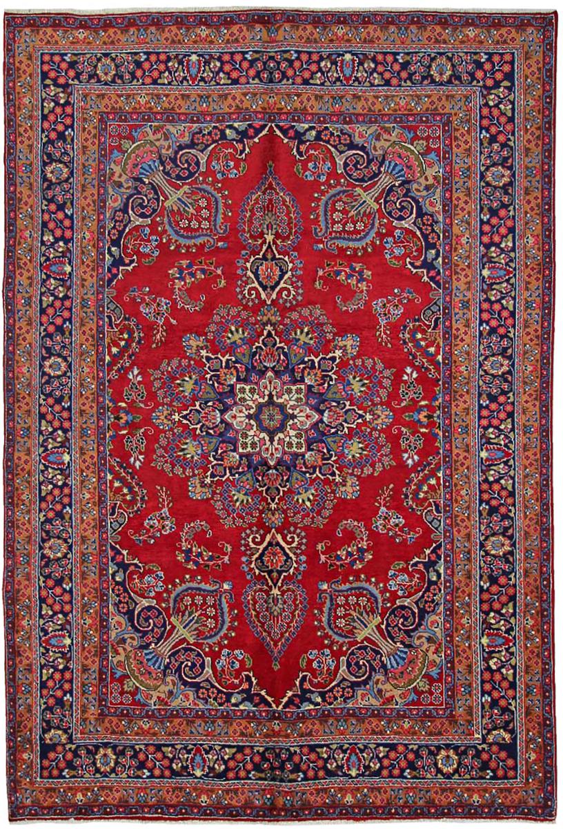 Persisk tæppe Mashhad 291x201 291x201, Persisk tæppe Knyttet i hånden