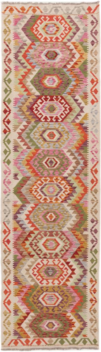 Tapete afegão Kilim Afegão 298x86 298x86, Tapete persa Tecido à mão