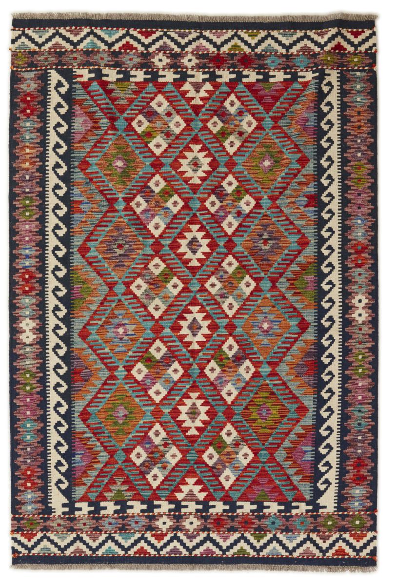 Afghansk tæppe Kelim Afghan 186x126 186x126, Persisk tæppe Håndvævet