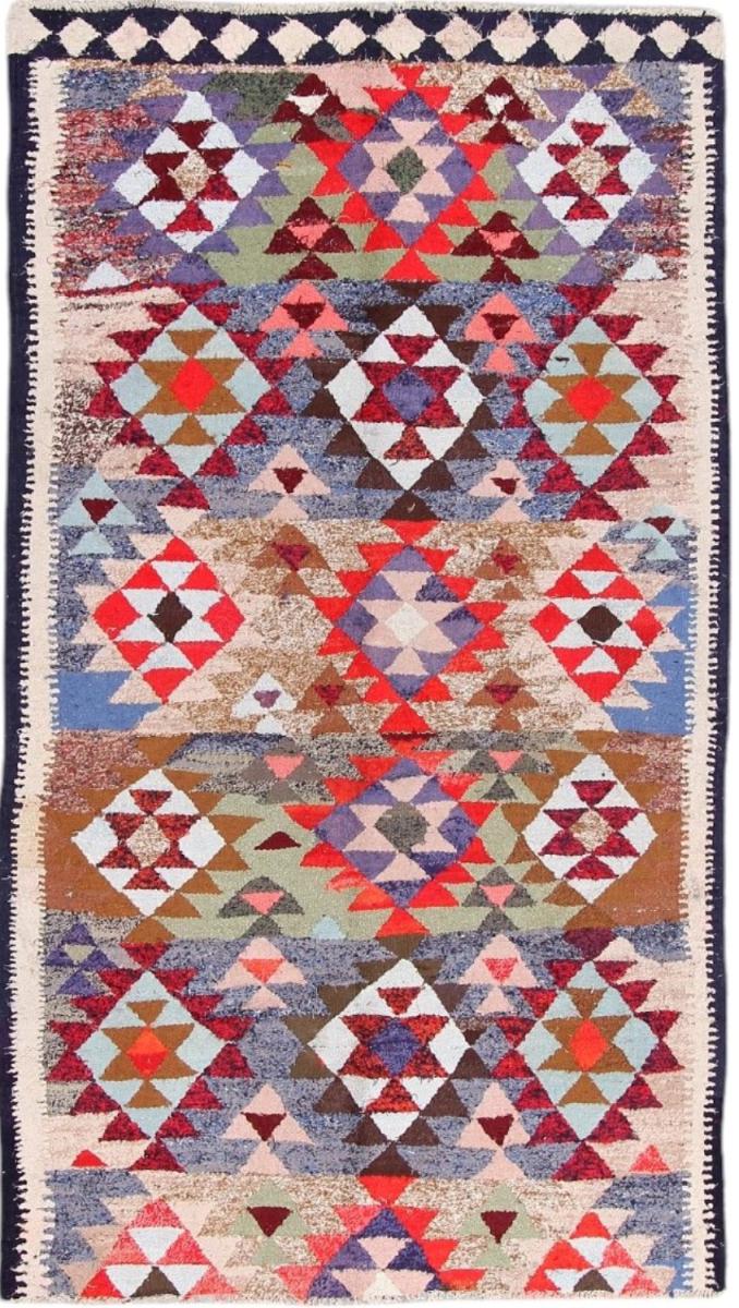 Perserteppich Kelim Fars Antik 8'8"x4'11" 8'8"x4'11", Perserteppich Handgewebt