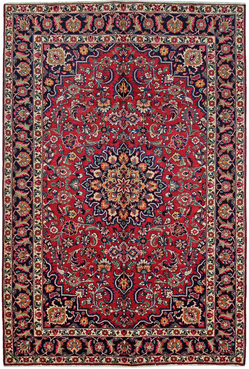 Persisk tæppe Mashhad 294x200 294x200, Persisk tæppe Knyttet i hånden