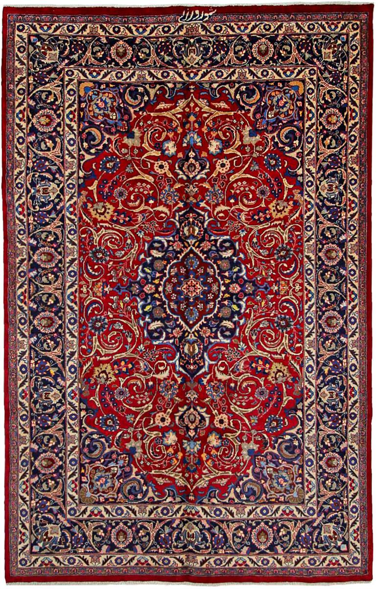 Persisk tæppe Mashhad 303x195 303x195, Persisk tæppe Knyttet i hånden