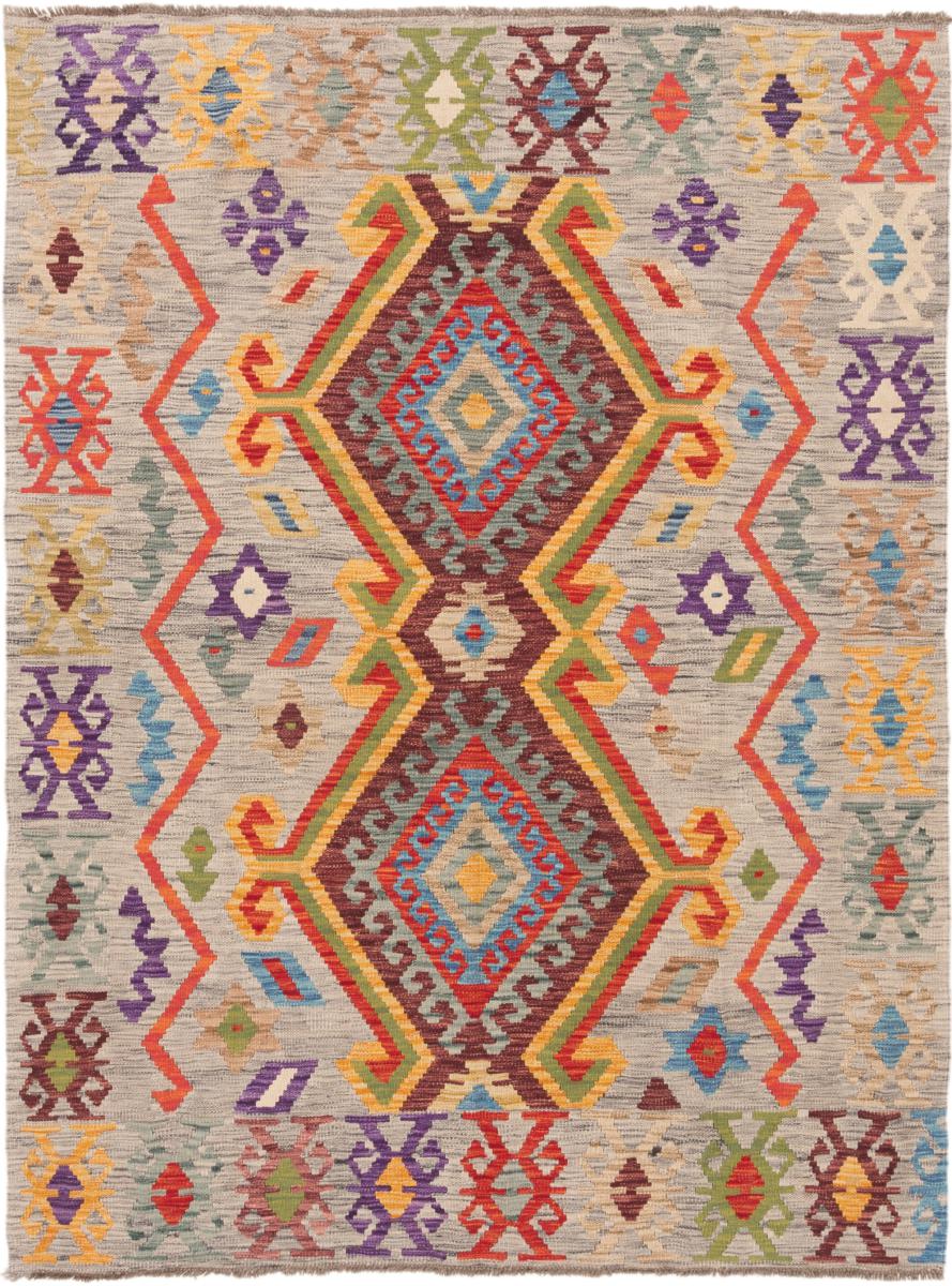 Tapete afegão Kilim Afegão 208x156 208x156, Tapete persa Tecido à mão