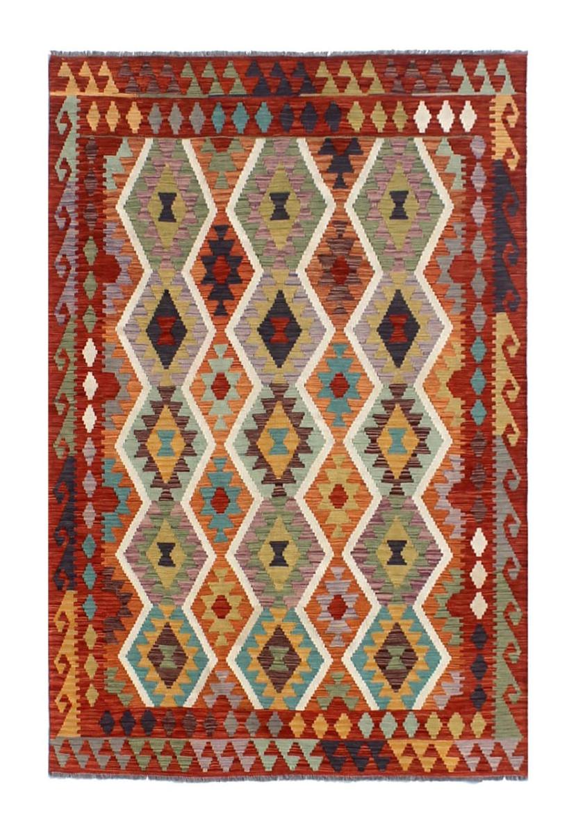 Afghan rug Kilim Afghan 8'2"x5'7" 8'2"x5'7", Persian Rug Woven by hand