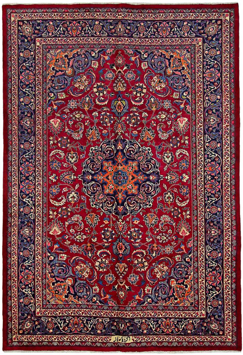 Persisk tæppe Mashhad 291x204 291x204, Persisk tæppe Knyttet i hånden