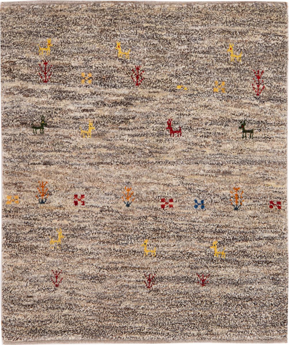 Persisk tæppe Persisk Gabbeh Nomad 91x78 91x78, Persisk tæppe Knyttet i hånden