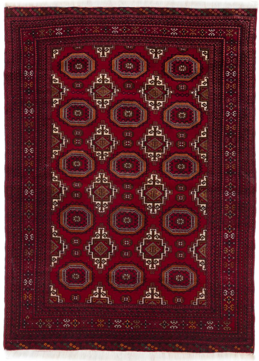Tappeto persiano Turkaman Ordito in Seta 171x122 171x122, Tappeto persiano Annodato a mano
