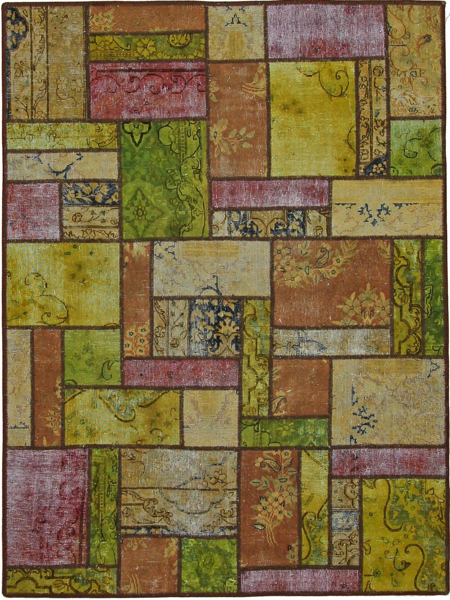 Perzsa szőnyeg Patchwork 201x153 201x153, Perzsa szőnyeg Kézzel csomózva