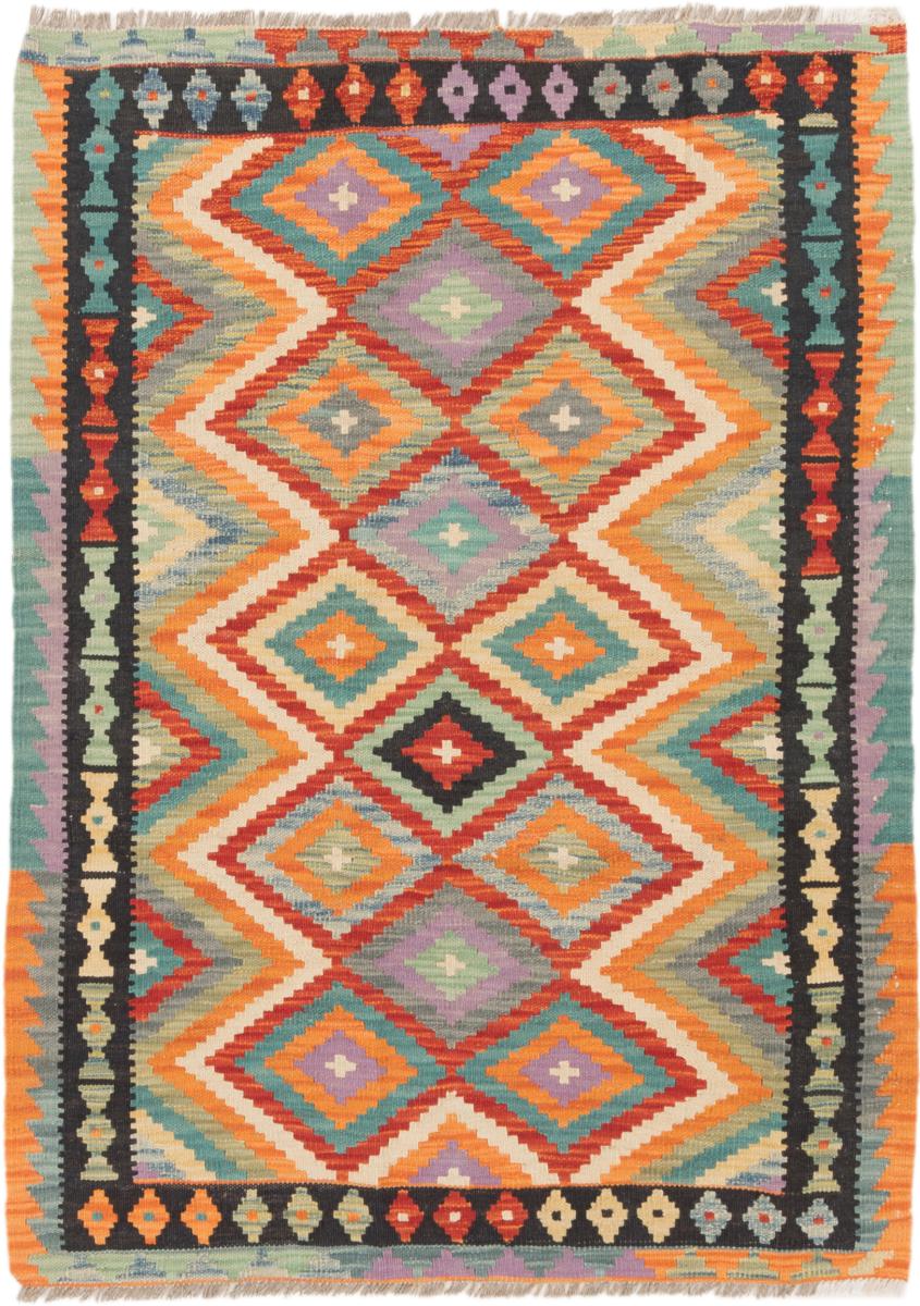 Tapete afegão Kilim Afegão 146x111 146x111, Tapete persa Tecido à mão