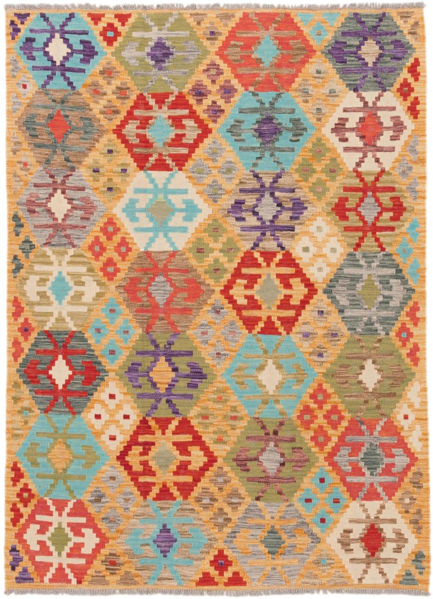 Tapete afegão Kilim Afegão 179x131 179x131, Tapete persa Tecido à mão