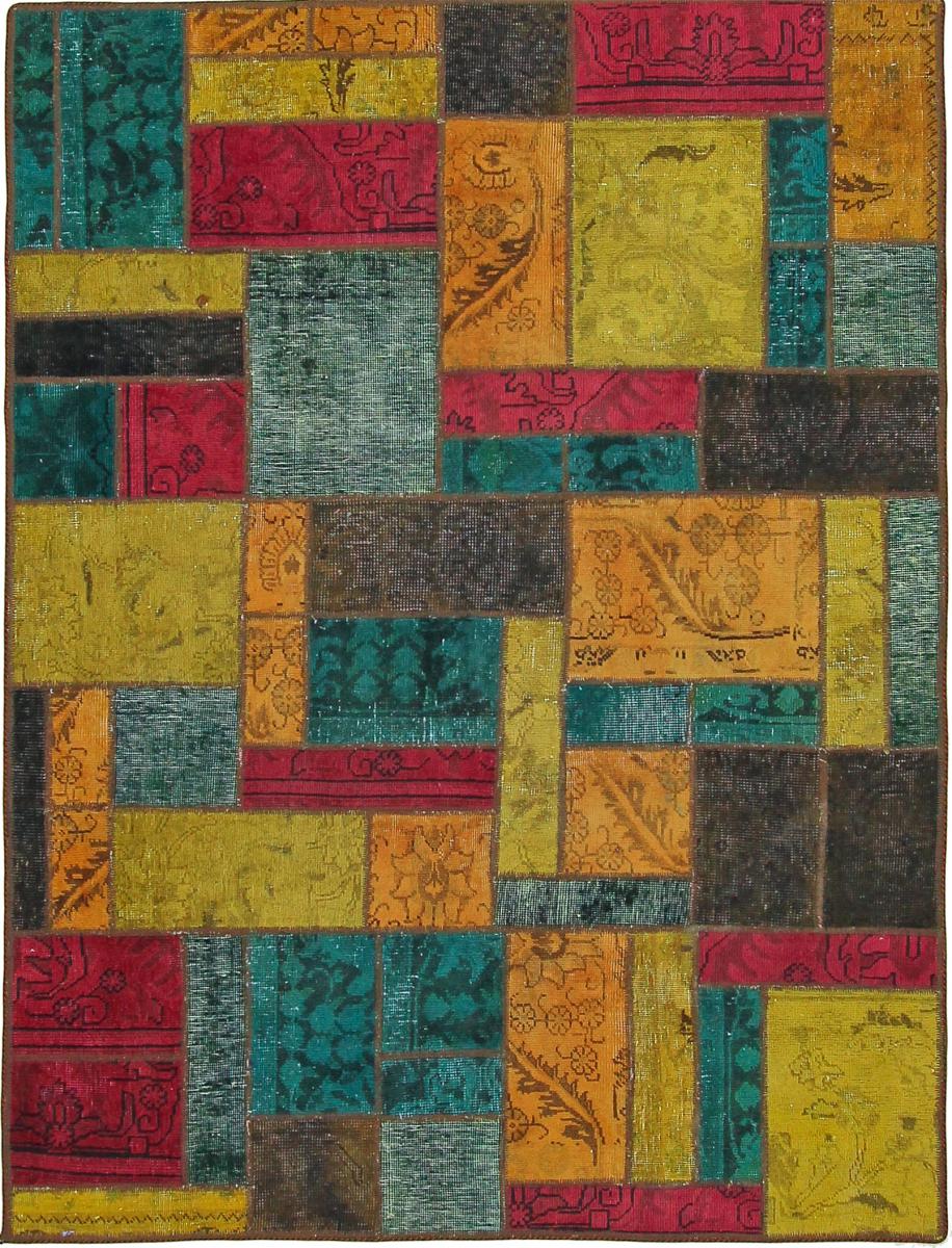 Perzsa szőnyeg Patchwork 195x147 195x147, Perzsa szőnyeg Kézzel csomózva