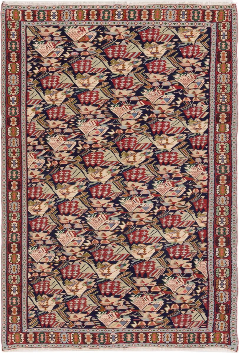 Tapete persa Kilim Senneh 295x195 295x195, Tapete persa Atado à mão