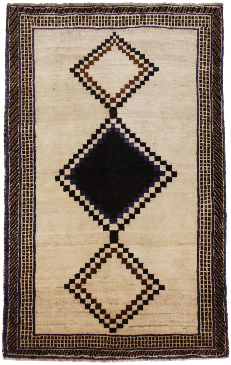 Tapete persa Ghashghai 189x121 189x121, Tapete persa Atado à mão