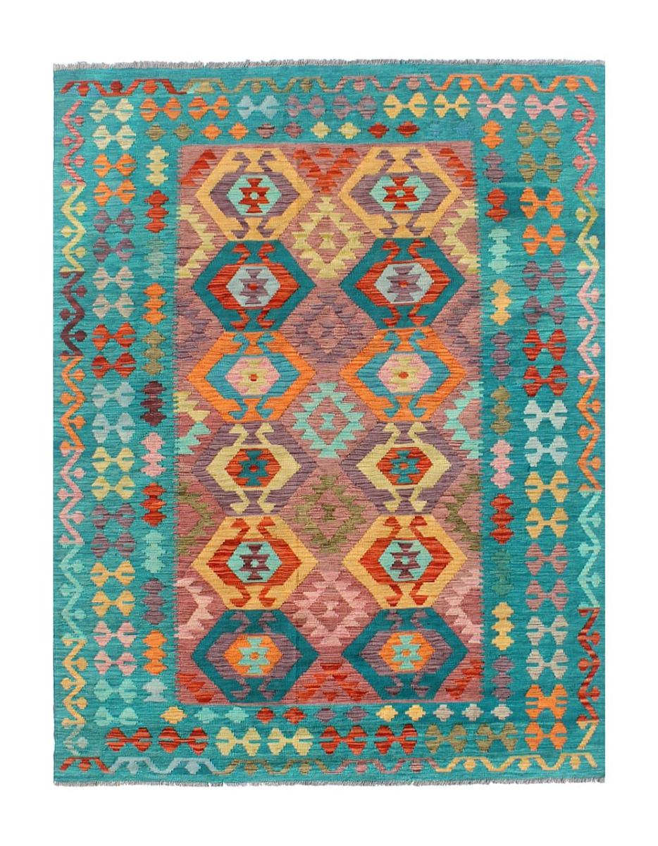 Afghan rug Kilim Afghan 8'0"x5'7" 8'0"x5'7", Persian Rug Woven by hand