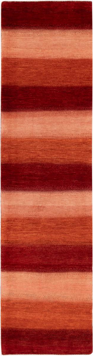 Tapis persan Persan Gabbeh Loribaft Atash 389x99 389x99, Tapis persan Noué à la main