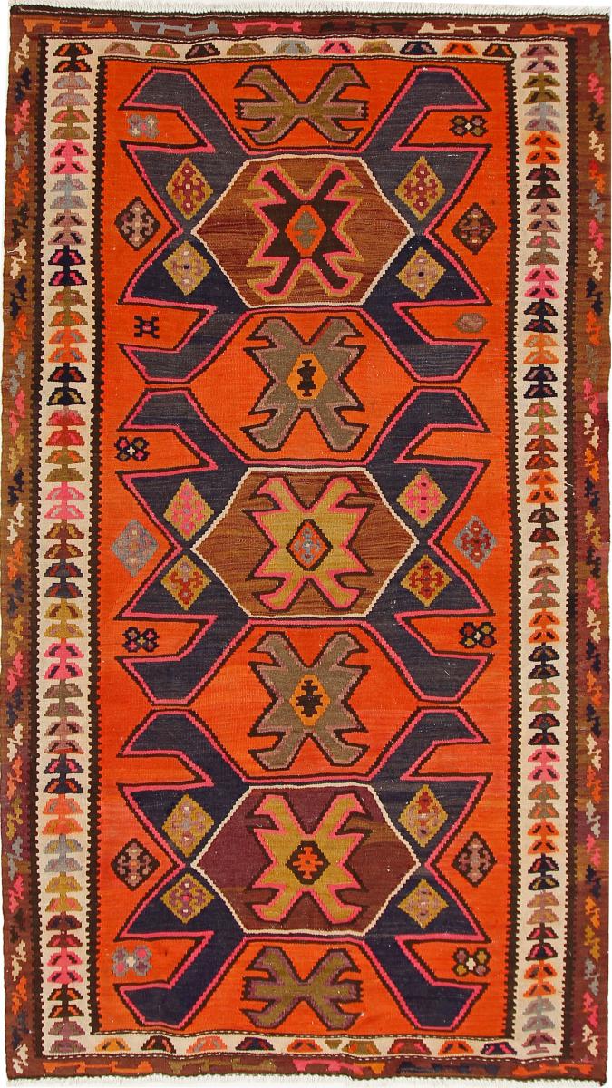 Tapete persa Kilim Fars Azerbaijan Antigo 284x165 284x165, Tapete persa Tecido à mão