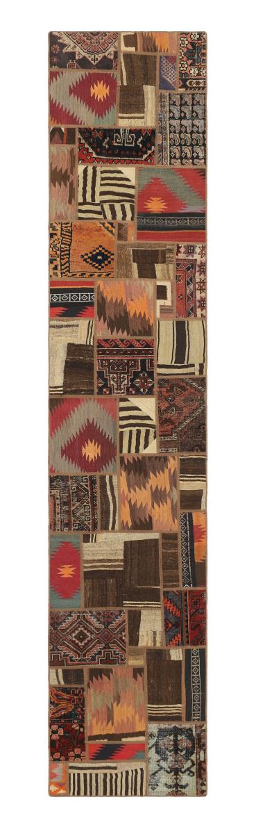 Persian Rug Kilim Patchwork 401x81 401x81, Persian Rug Woven by hand