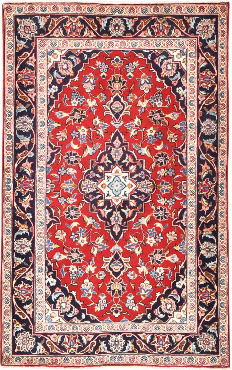 Persian Rug Keshan 4'11"x3'2" 4'11"x3'2", Persian Rug Knotted by hand