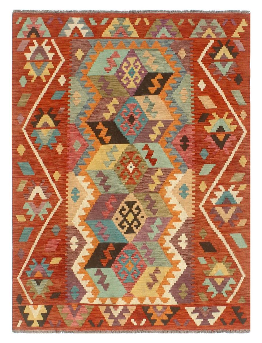 Afghan rug Kilim Afghan 7'9"x5'11" 7'9"x5'11", Persian Rug Woven by hand