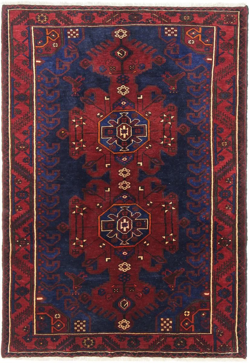 Tapete persa Abadeh 196x134 196x134, Tapete persa Atado à mão