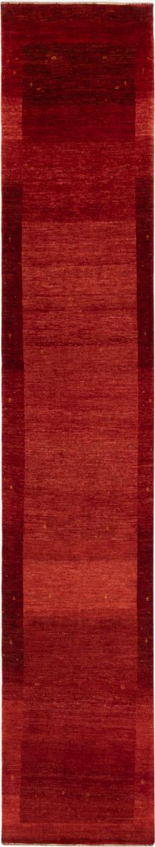 Persian Rug Persian Gabbeh Loribaft Atash 14'6"x2'8" 14'6"x2'8", Persian Rug Knotted by hand