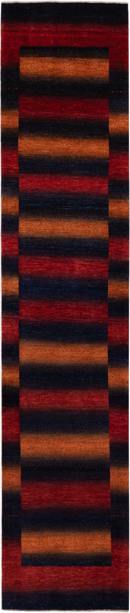 Tapis persan Persan Gabbeh Loribaft Atash 451x92 451x92, Tapis persan Noué à la main