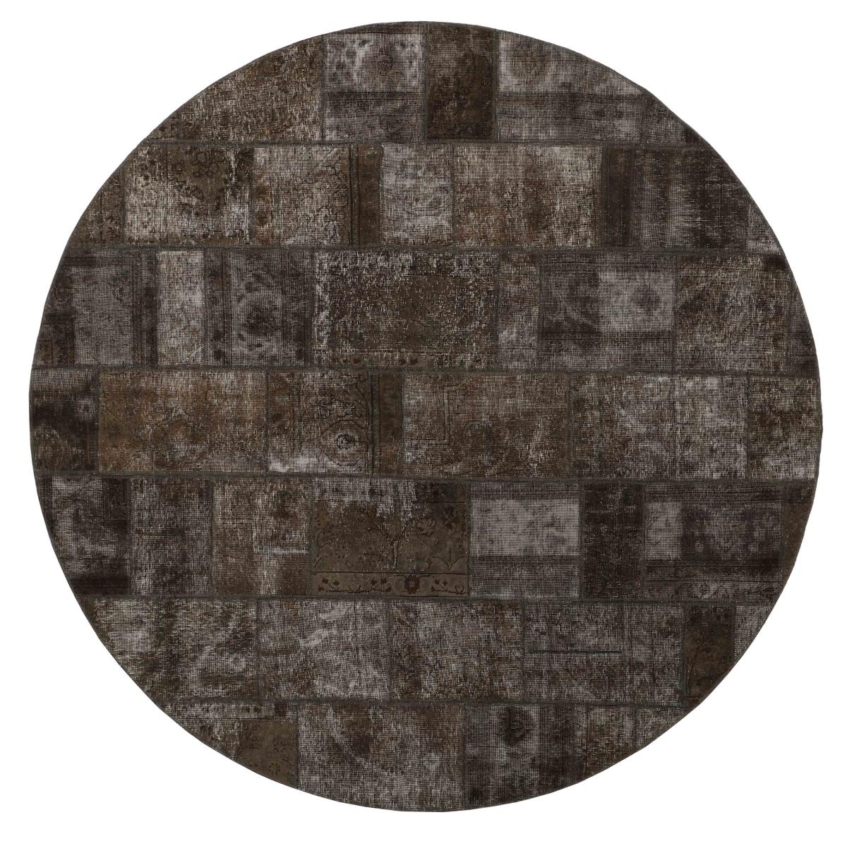 Perserteppich Patchwork 249x249 249x249, Perserteppich Handgeknüpft