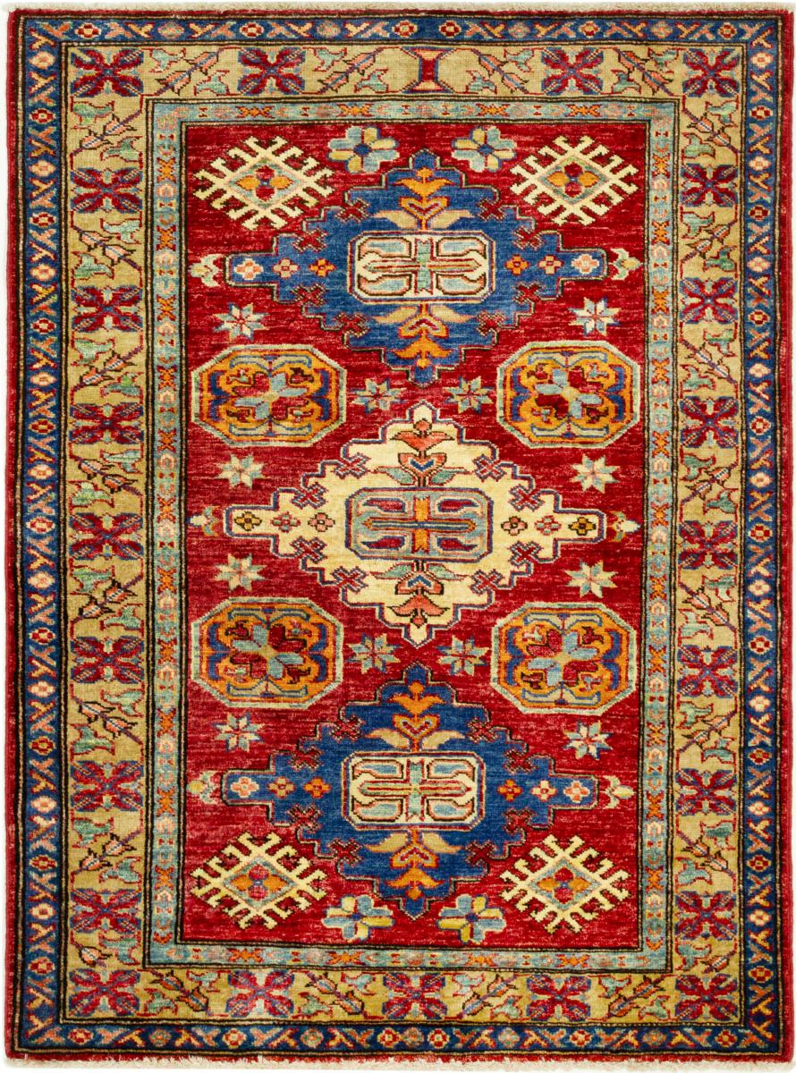 Afghan rug Super Kazak 125x91 125x91, Persian Rug Knotted by hand