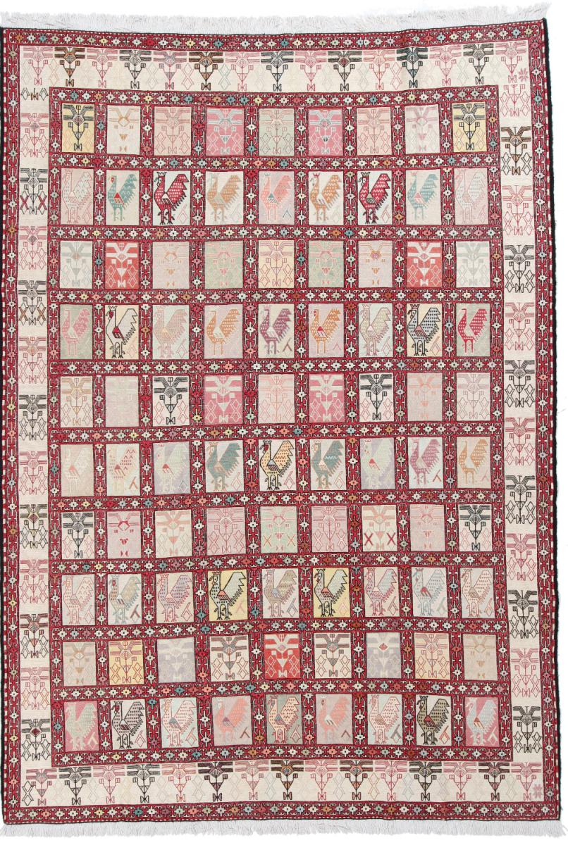 Persisk tæppe Kelim Ardebil 284x199 284x199, Persisk tæppe Knyttet i hånden