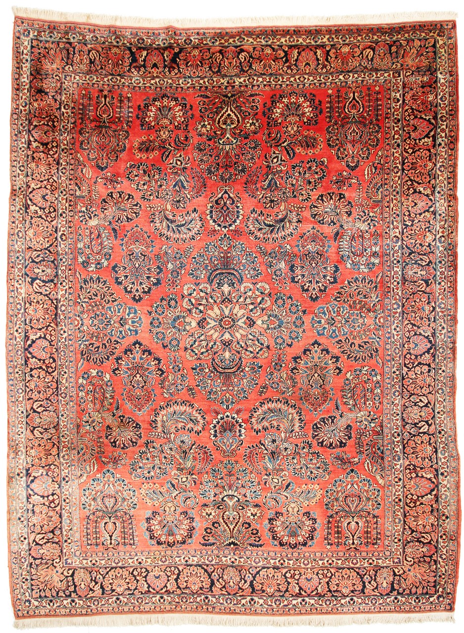 Persian Rug Sarouk Antique 352x270 352x270, Persian Rug Knotted by hand