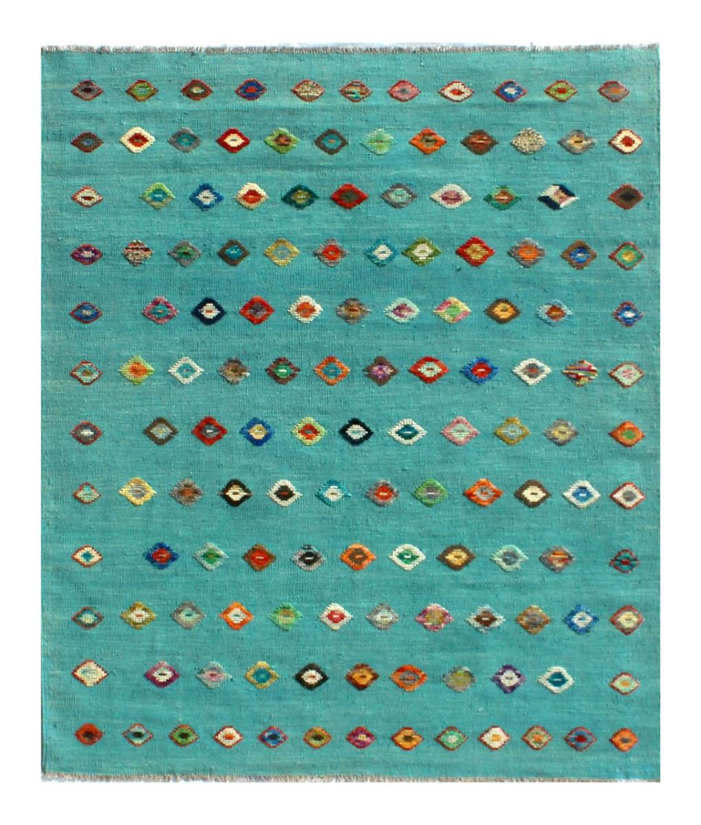 Alfombra afgana Kilim Afghan Nimbaft Edition 196x159 196x159, Alfombra persa Tejido a mano