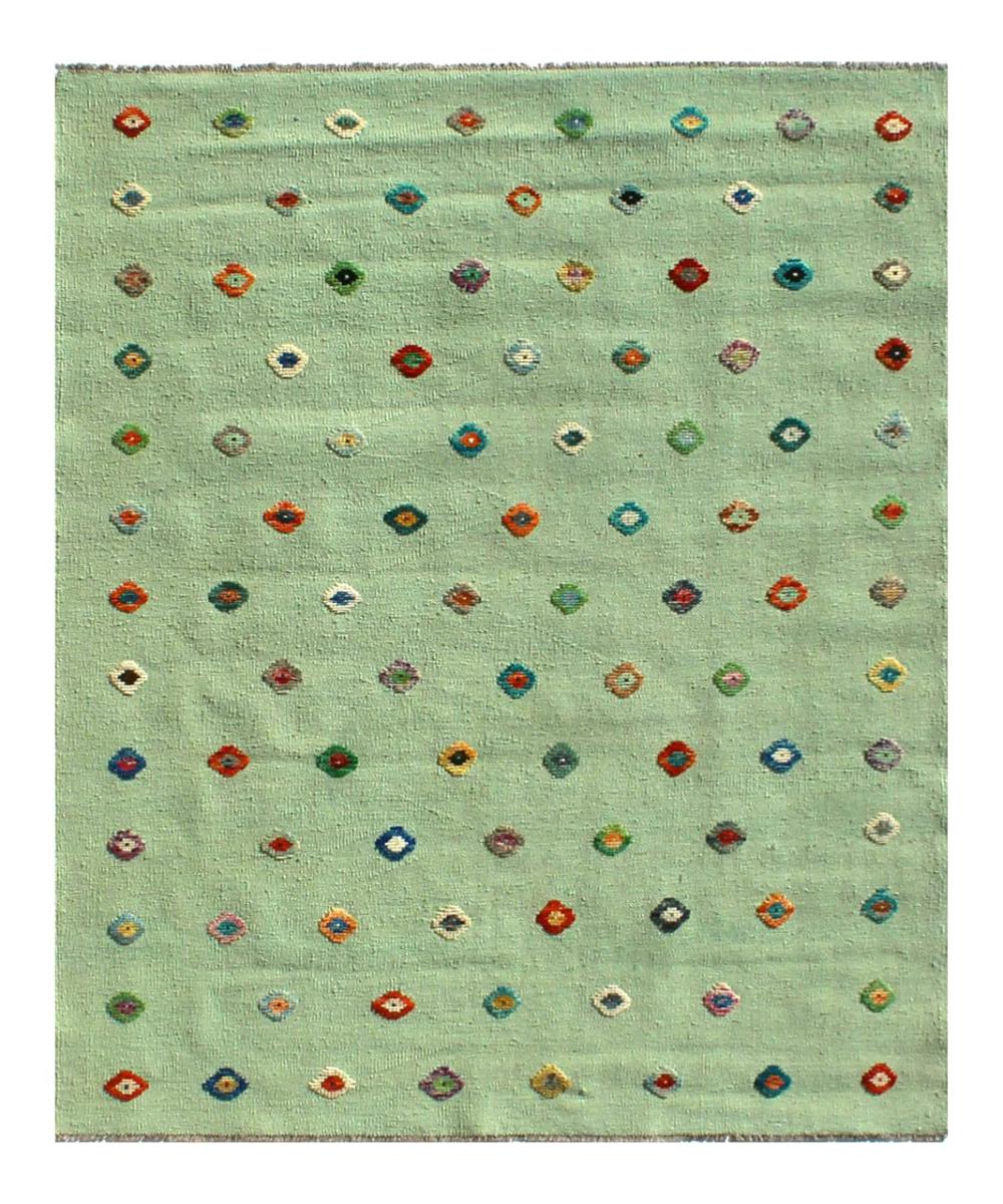 Alfombra afgana Kilim Afghan Nimbaft Edition 195x149 195x149, Alfombra persa Tejido a mano